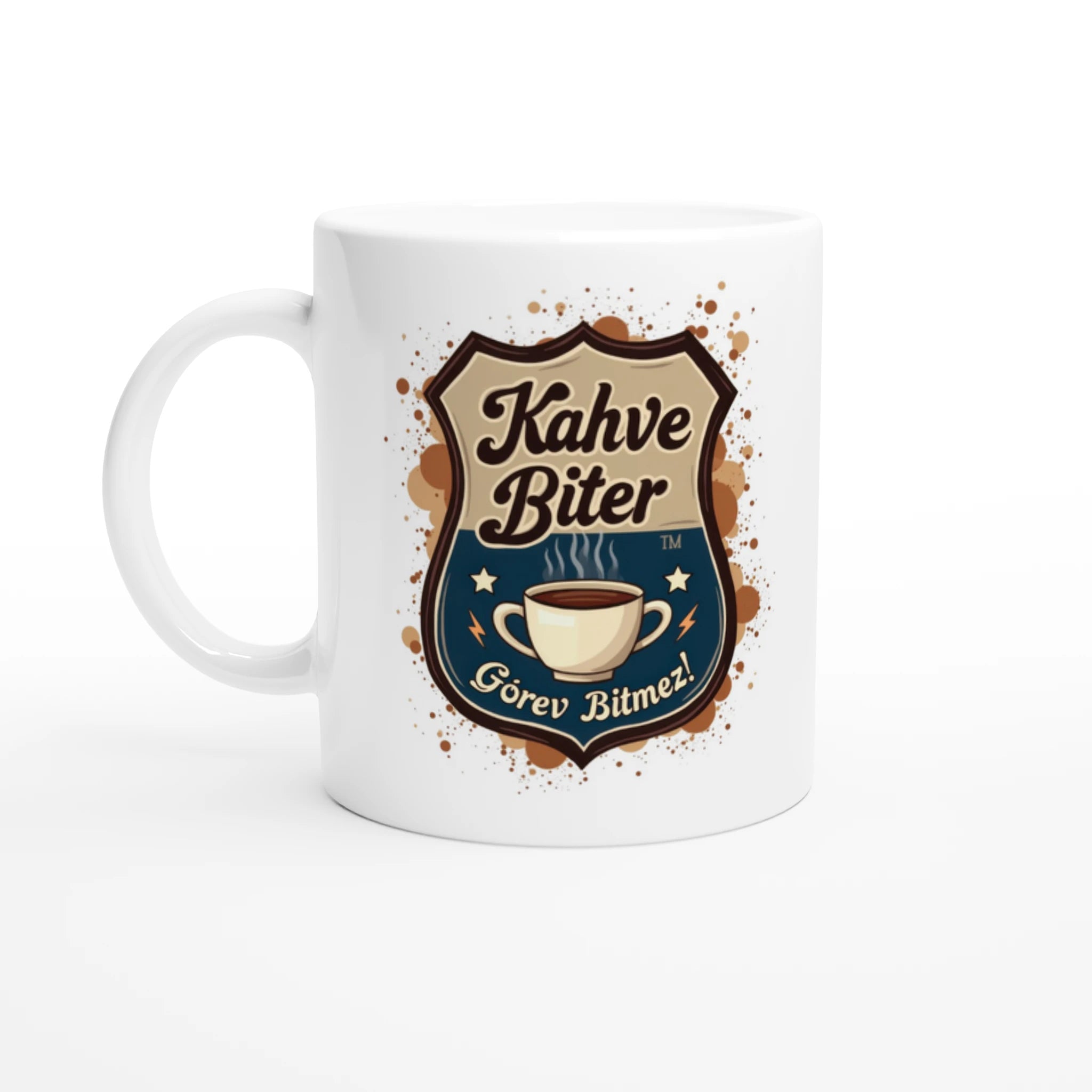 Kahve Biter Görev Bitmez Mug – Perfect Gift for Police Officers – Vatansever, image size:2048x2048