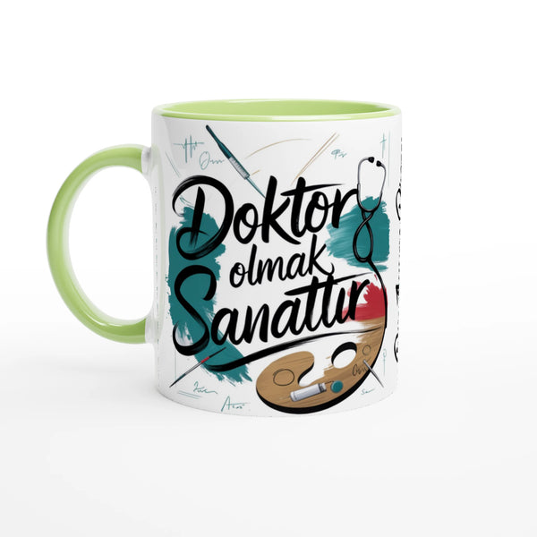 Türkische Arzt Tasse Grün Doctor Kupa Bardak Hediye 