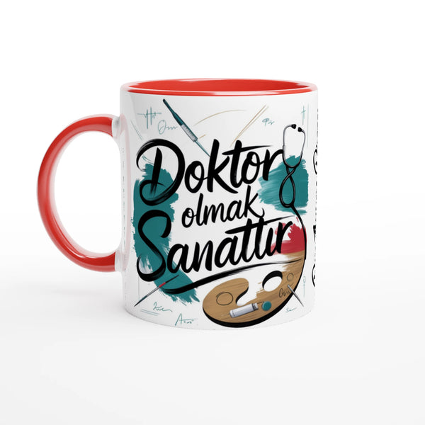 Türkische Arzt Tasse Rot Doctor Kupa Bardak Hediye 
