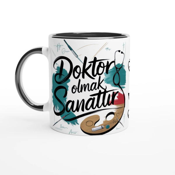 Türkische Arzt Tasse Schwarz Doctor Kupa Bardak Hediye 